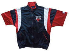 STARTER Vintage Chicago Bulls Full Zip Warmup Jacke Shooting Jacket 90s Jordan M