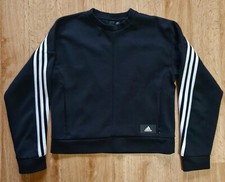 Adidas Damen Langarm Langarmshirt Longsleeve Trainingsjacke Shirt Gr. XS Schwarz