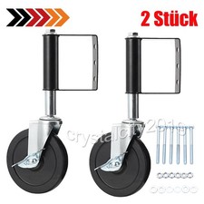 2x Gefederte Laufrolle für