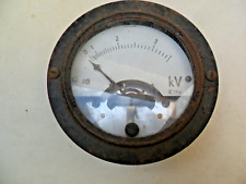 altes Voltmeter HB - Hartmann & Braun - Kilovolt - Manometer