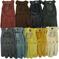 Herren Driving Autofahrer Handschuhe Lederhandschuhe M - XXL verschiedene Farben