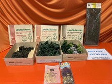 Alt Konvolut Scheffler KS Bäume Geländeteile Viskose OVP Um 1965 Fundzustand