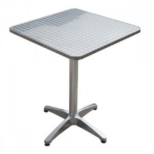 Klapptisch, Edelstahl-Platte