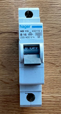 Hager Leitungsschutzschalter MB116 – B16A – 1-polig – 230/400V 6000A – gebraucht