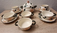 Villeroy & Boch Wildrose Terrine Suppentasse mit Untertassen Sauciere 
