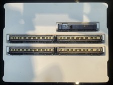 Spur N Arnold 0142 Wagen-Set Rheingold violett DRG . Innenbeleuchtung OVP. 🚃🚃