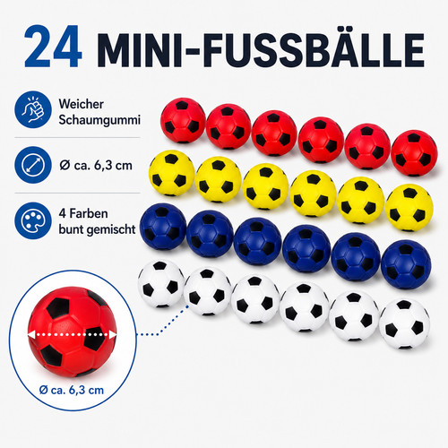 Bunte mini fußbälle - mini,