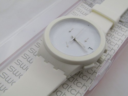 Swatch new chrono basic white - swatch,