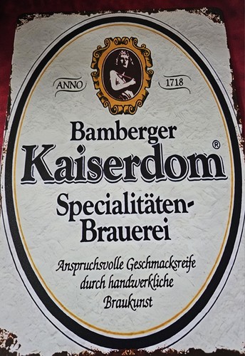 Blechschild bamberer kaiserdom - blechschild,