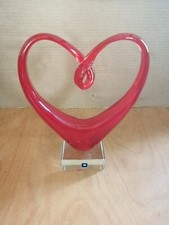 Leonardo Herz Glasskulptur Rot Glasherz Herzform Deko Skulptur Figur