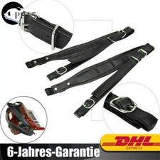 Akkordeon Gurt Leder 5cm Schulterriemen für 80 bis 120 bass Akkordeon Schwarz