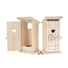 Toilettenhaus aus Fichtenholz ist das ideale Geschenk für Geburtstage, Jubiläen
