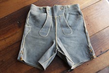 Sehr schöne sämisch gegerbte LatzLederhose aus Rehleder in  D 40 ...