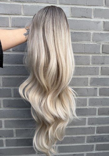 Perücke blond wellig - perücke,