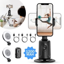 GIMBAL STABILISATOR FÜR VIDEO IPHONE SMARTPHONES STABILIZER +2 Selfie Lights