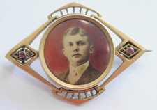 Alte Jugendstil Brosche