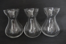 3 x schlichtes Hyazinthenglas Hyazinthen Glas Höhe ca. 14,5 cm