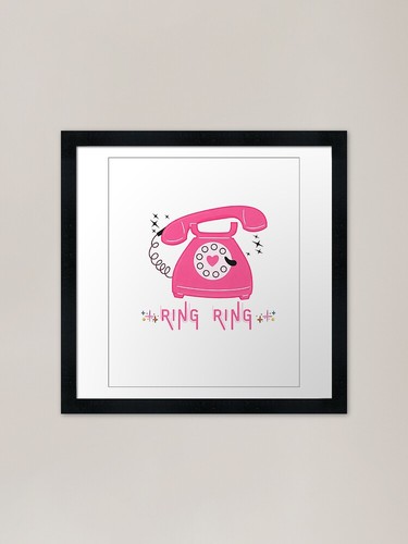 Rosa retro drehscheibe telefon - rosa,
