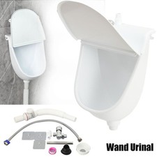 Urinal Kunststoff wasserlos Pissoir mit Schlauch, Urinalsieb - Männer WC Garten