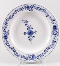 Meissen Teller blaue Blume Strohblume Blumengirlande 1. Wahl um 1890 Ø24,5cm