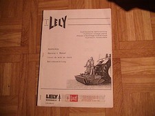 Orig. Betriebsanleitung zu der hydraulischen Hubvorrichtung von Lely