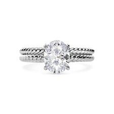 Luxus Diamant Ring Set 14k
