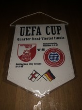 fc Bayern München x Nottingham Forest Uefa Cup 1/4 Finale 1996 Wimpel/Pennant 