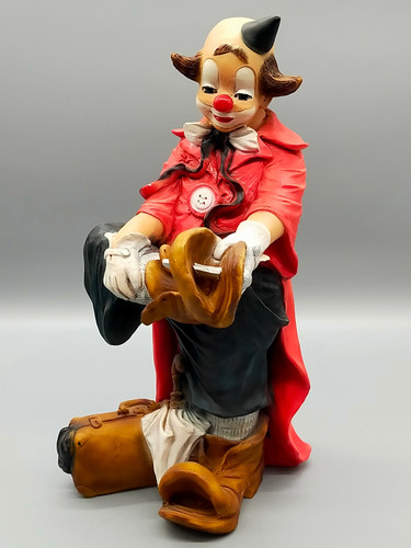 Handbemalte clown figur - clown, aus
