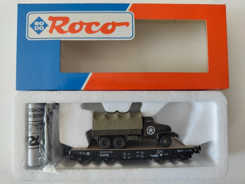 Roco 47187 drg tiefladewagen - 47187, drg-tiefladewagen