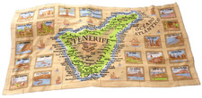 Teneriffe Duschhandtuch-Badetuch 70 x 140-Karte & Sehenswürdigkeiten Teneriffa