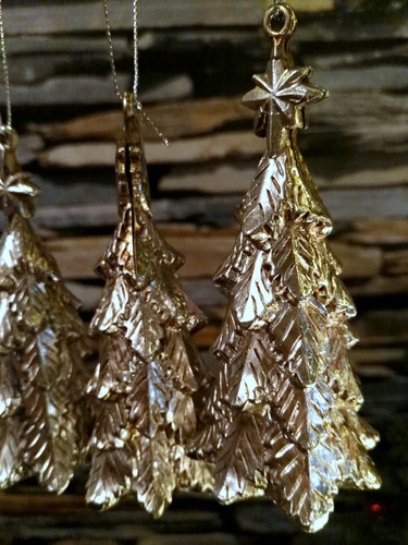 Tannenbaum figur silber - x,