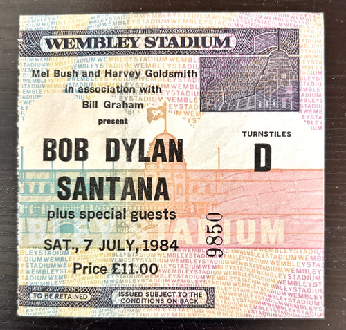 Bob dylan santana ticket - bob,