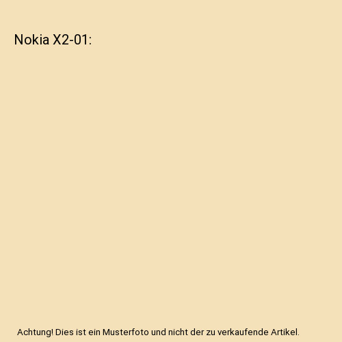 Nokia 01 - nokia, x2-01