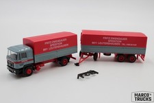 Herpa MAN F90 Gardinenplanenanhänger LKW 2A/3A "Zwengauer Leutershausen" 1:87 /H