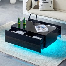 Hochglanz Couchtisch Schwarz