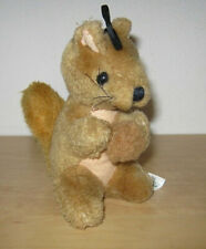 Eichhörnchen Kuscheltier Tier mit Knopfaugen Kinder ab 3 Jahren Höhe:15,5 cm