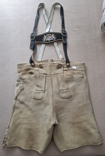 Blonde hirschlederhose xxl - blonde,