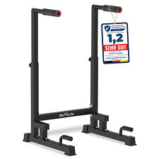 DH FitLife Dip Barren 100-130cm 9-fach verstellbar Parallettes Krafttraining