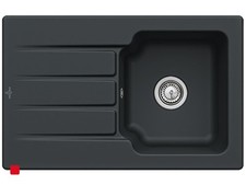 Architectura 45 Ebony – 334001S5 Keramikspüle Handbetät. inkl. Hahnloch