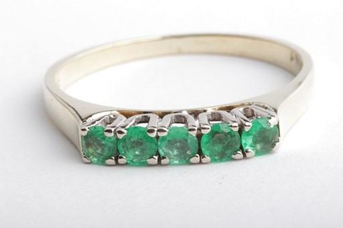 Smaragd ring 585 14k - 585,