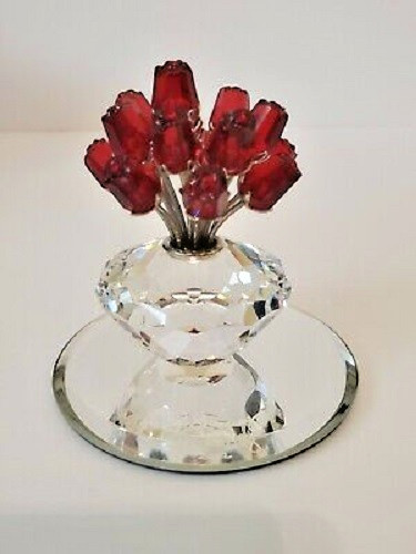 Swarovski kristall rosenvase - kristall, "rosenvase