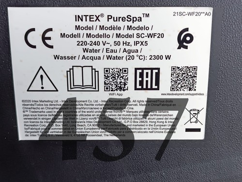 Intex purespa wf20 - intex, sc-wf20