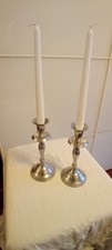2 Stück Kerzenleuchter Metall