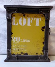 Schlüsselkasten, Schlüsselschrank mit Verschluss, Vintage, Retro, Holz