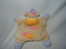 Nattou Kuh Flatsie Belle  Stofftier Kuscheltier Schmusetier Kissen mit Rassel (7