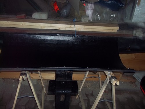 Schneeschild 130x50cm schwarz - 130x50cm,