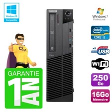 PC Lenovo M91p SFF Intel I3-2120 16GB Festplatte 250GB Brenner Wifi W7