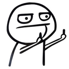 Sticker Mittelfinger