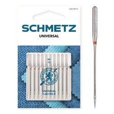 SCHMETZ - 10 Nähmaschinennadeln Universal - 130/705 H |- Nadeldicke: 80/12