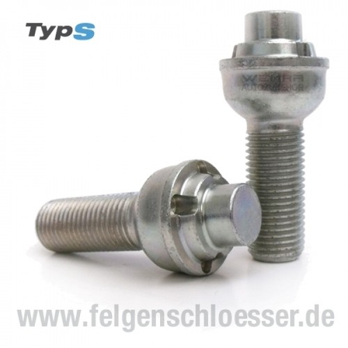 Typ felgenschloss m14x1 5 - s, m14x1,5
